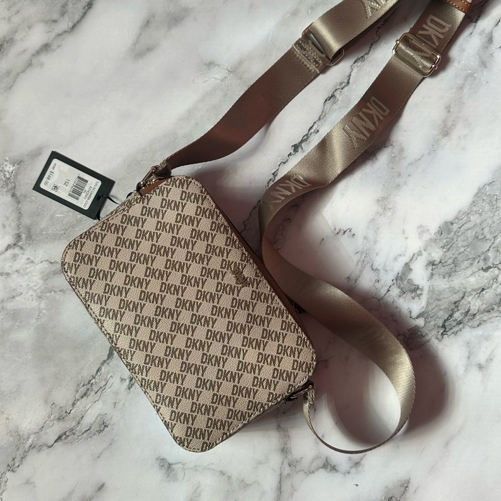 NEW with tags DKNY Tan Crossbody Bag
